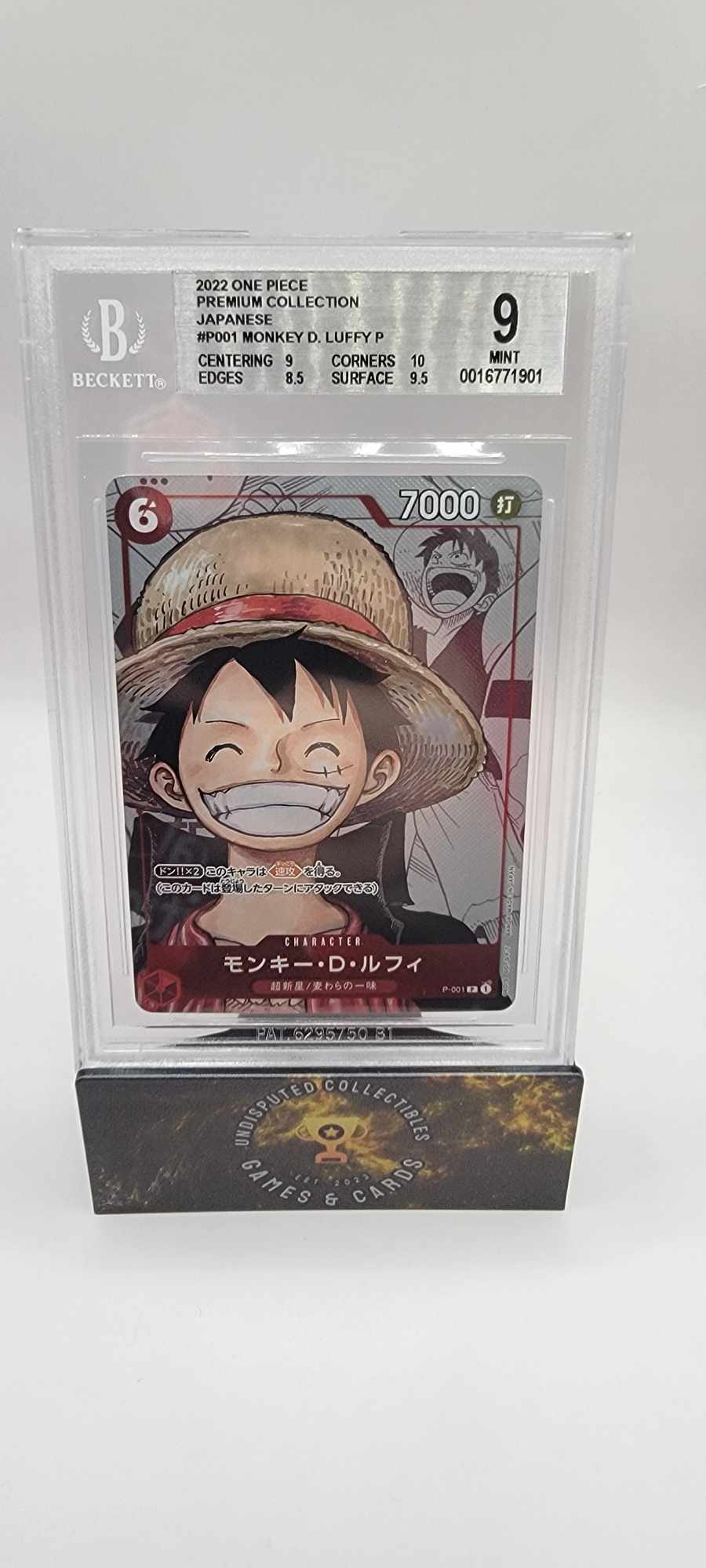 One Piece 25th Anniversary Premium Collection Monkey D Luffy BGS 9