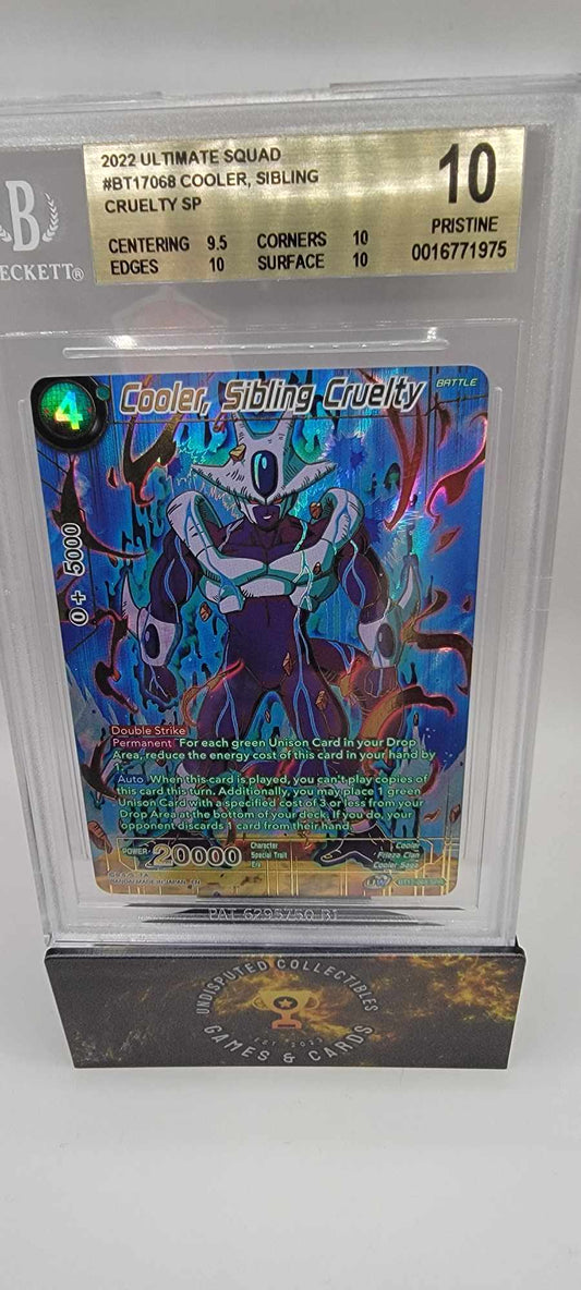 Dragon Ball Super: Ultimate Squad Cooler, Sibling Cruelty SPR BGS Pristine 10