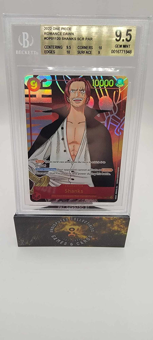 One Piece: Romance Dawn Shanks Alternate Art BGS 9.5