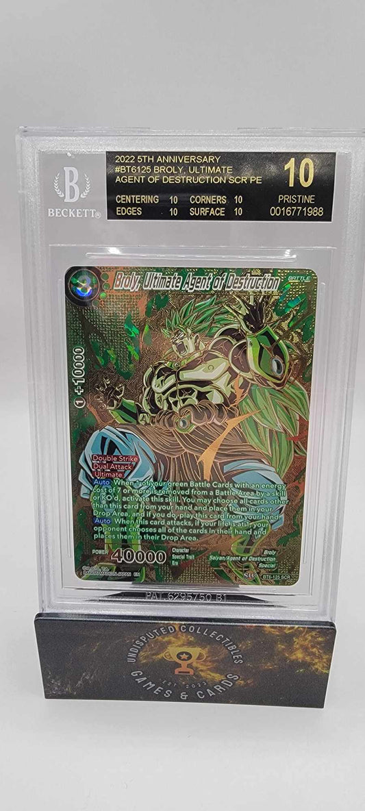 Dragon Ball Super 5th Anniversary Broly, Ultimate Agent of Destruction BGS Black Label 10