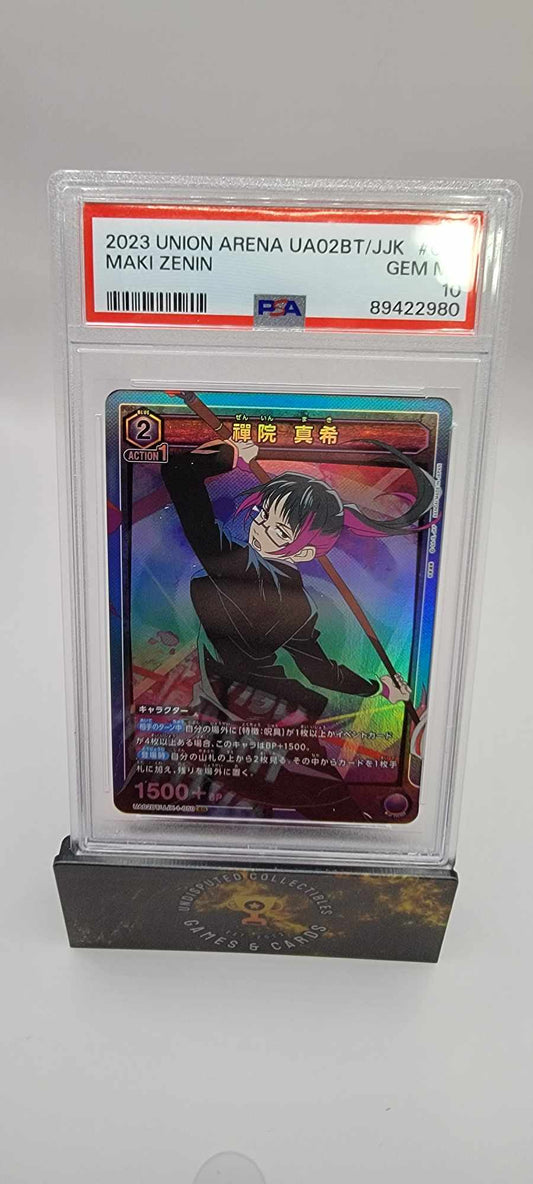 Union Arena Jujutsu Kaisen Maki Zenin PSA 10