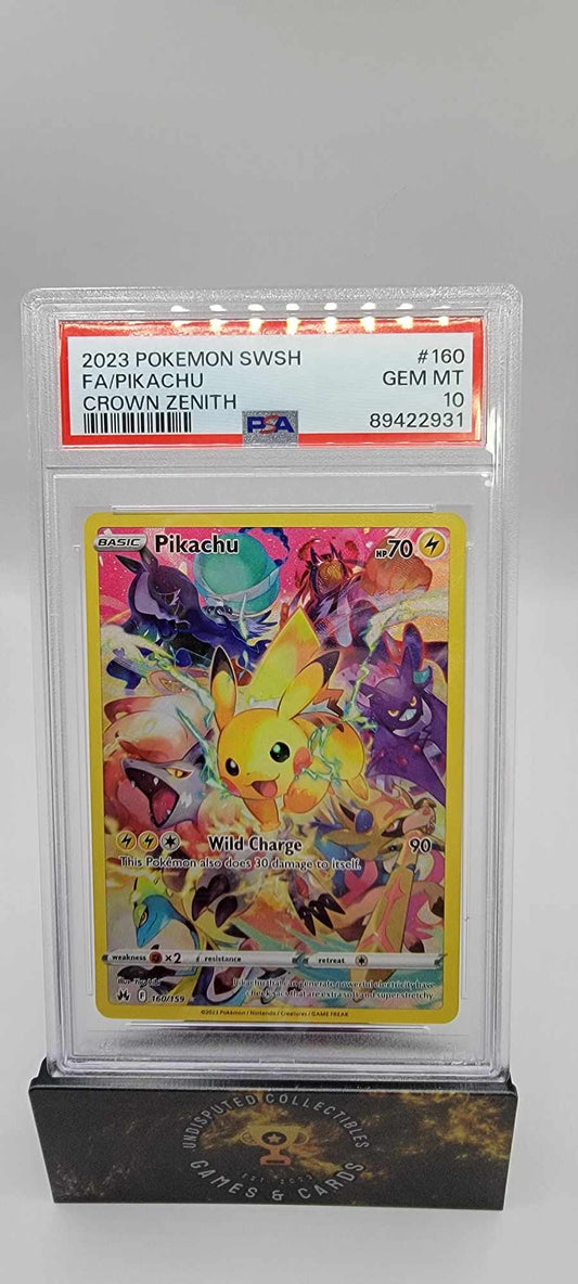 Pokemon Crown Zenith Pikachu Secret Rare PSA 10