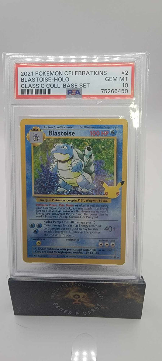 Pokemon Celebrations Classic Collection Blastoise PSA 10