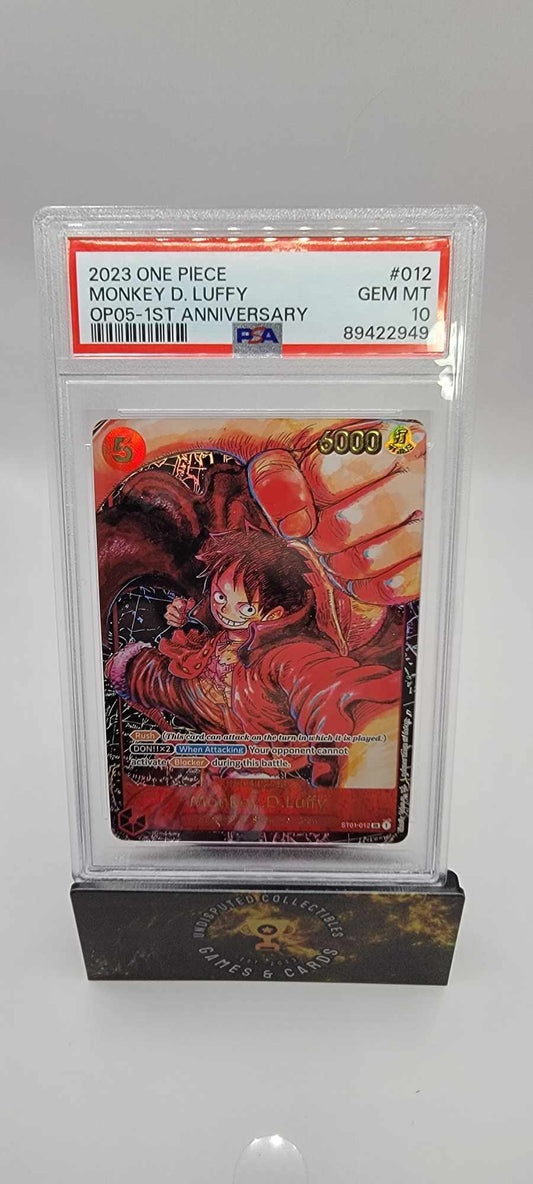 One Piece Awakening of the New Era 1st Anniversary Monkey D Luffy PSA 10