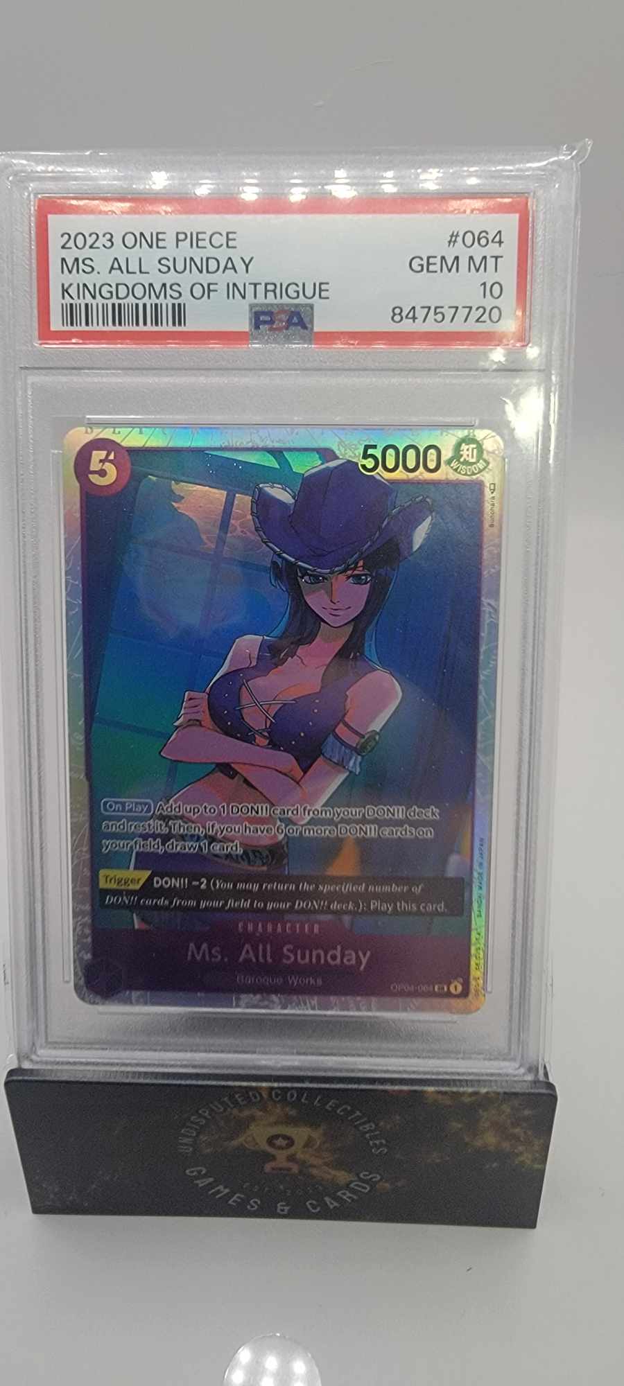 One Piece Kingdoms of Intrigue Ms All Sunday PSA 10