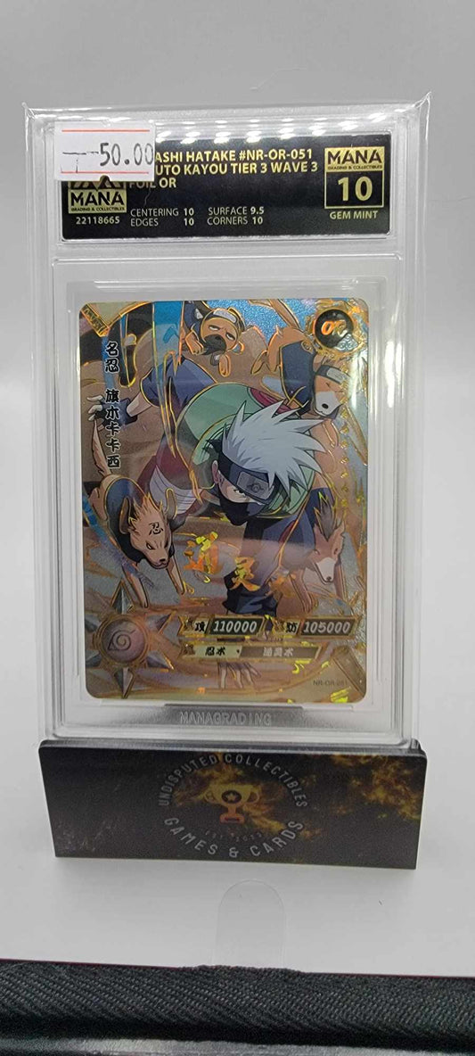 Naruto Kayou Tier 3 Wave 3 Kakashi Hatake OR Mana 10