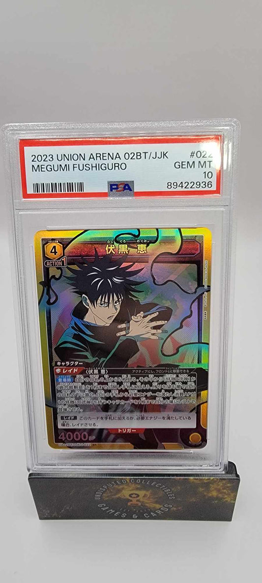 Union Arena Jujutsu Kaisen Megumi Fushiguro PSA 10