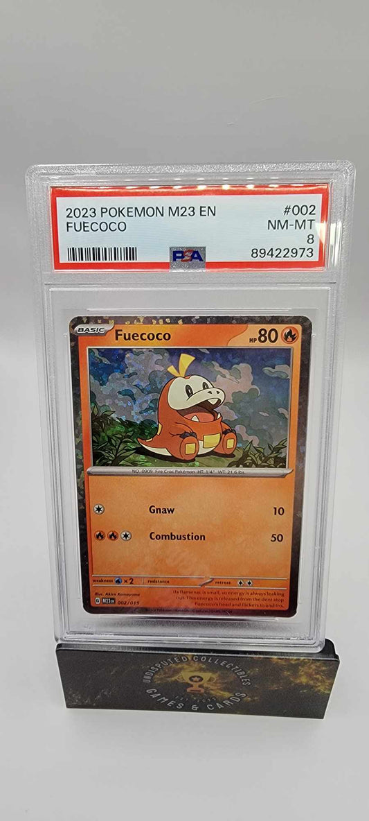 Pokemon 2023 McDonalds Promo Fuecoco PSA 8