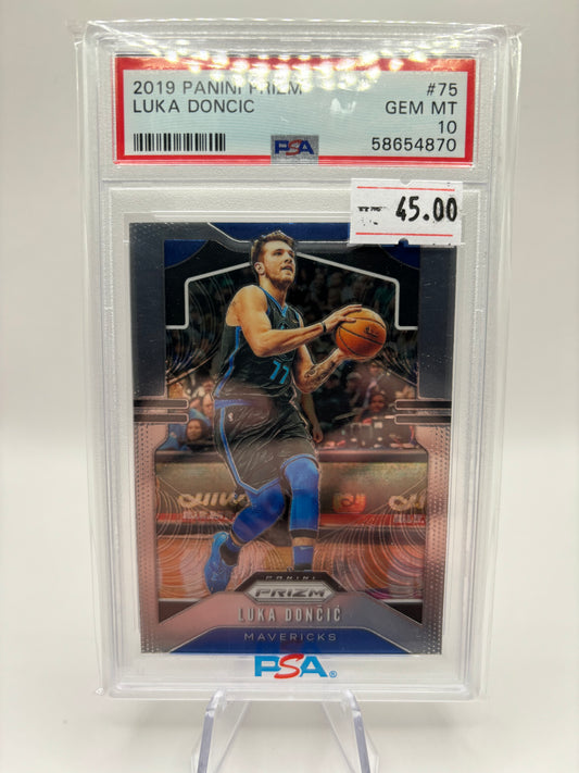 2019 Panini Prizm Luka Doncic PSA GEM Mint 10