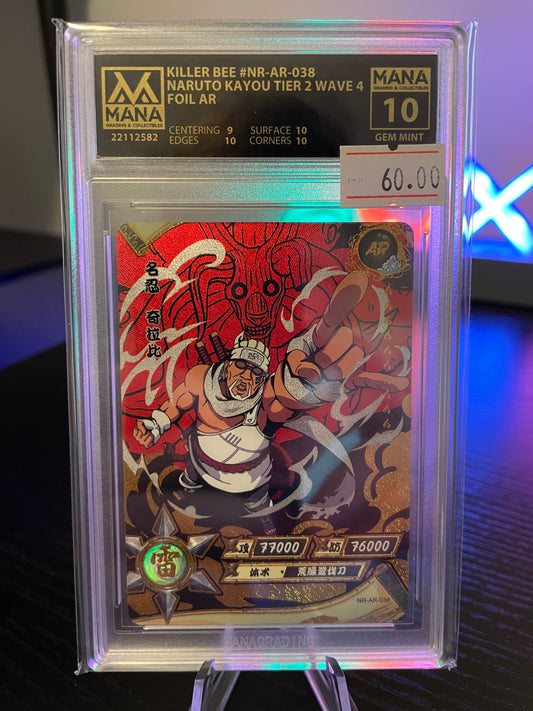 2023 Naruto Kayou-Killer Bee Mana 10 Gem Mint