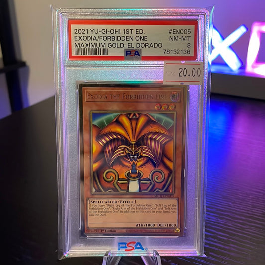 2021 Yu-Gi-Oh! 1st Ed. Exodia/Forbidden One PSA 8