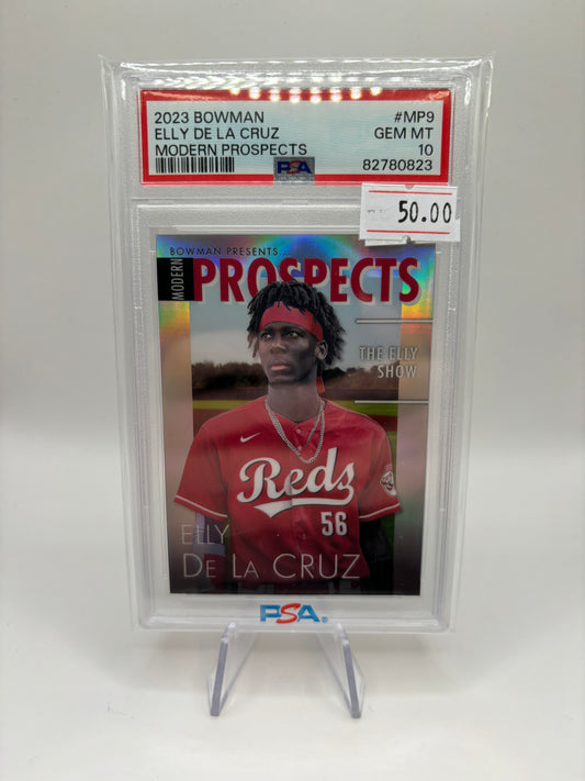 2023 Topps Bowman Elly De La Cruz Modern Prospects PSA Gem Mint 10