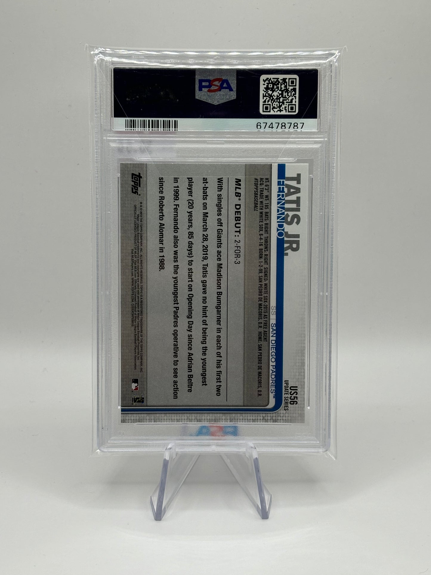 2019 Topps Update Series - Rookie Debut 150th Anniversary #US56 Fernando PSA 9